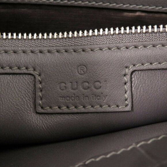 Gucci Jackie Tote Matte Gray Alligator Leather Shoulder Bag - Picture 8 of 8